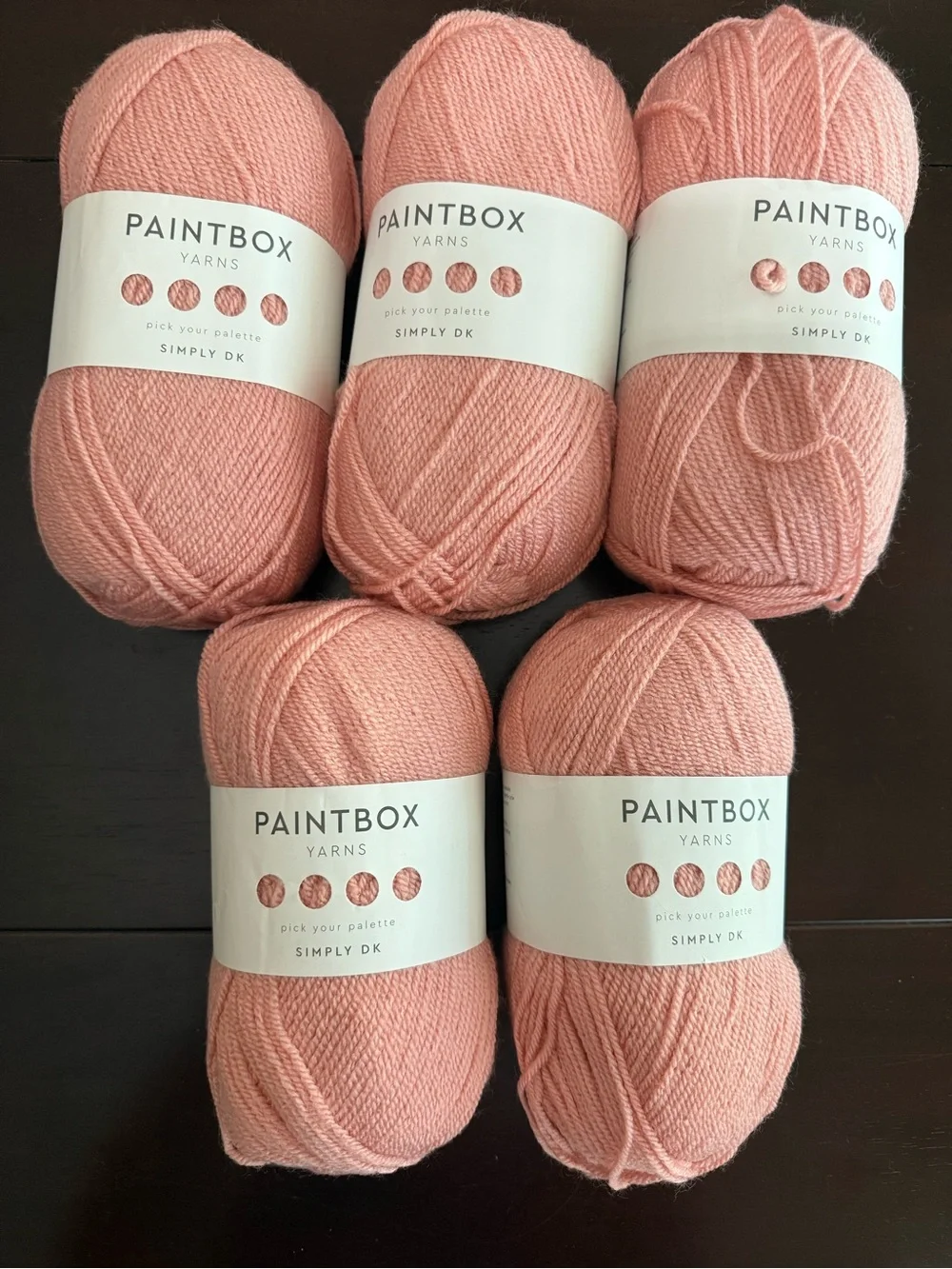 Paintbox Blush Pink Yarn - 5 Skeins